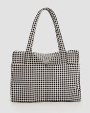 Load image into Gallery viewer, Baggu Cloud Carry On Black + White Gingham