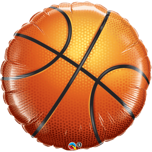 Inflated Basketball Foil Balloon