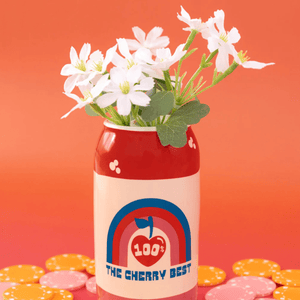 Lucky Cherry Creamy Soda Vase