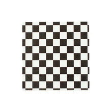 Load image into Gallery viewer, Checkered Black + White Napkins Small (Pack 20)