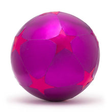 Load image into Gallery viewer, Inflatable Fabric Purple Balloon Ball with Pink Stars 30cm