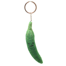 Load image into Gallery viewer, Felt Keychain - Chilli Felt Bag Charm: Green Chilli