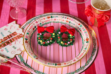 Load image into Gallery viewer, Fa La La Wreath Novelty Glasses
