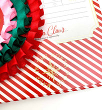Load image into Gallery viewer, Nice List Member Christmas Rosette Badge Red/Green