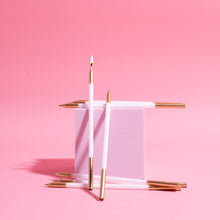 Load image into Gallery viewer, Gold Double Dipped Candles / White (Pk 12)