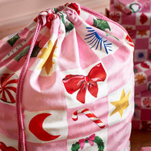 Load image into Gallery viewer, Kissmas Checkerboard Velvet Santa Sack
