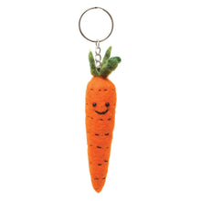 Load image into Gallery viewer, Felt Keychain - Carrot Felt Keyring