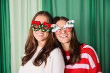 Load image into Gallery viewer, Fa La La Wreath Novelty Glasses