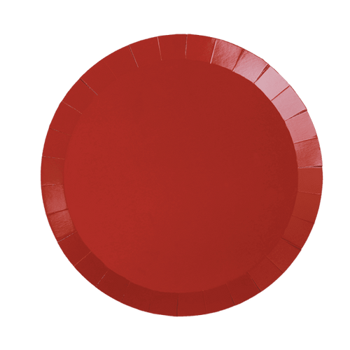 Cherry Red Plates Large (Pack 20)