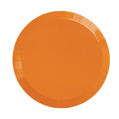 Tangerine Orange Plates Large (Pack 20)
