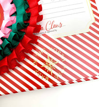 Load image into Gallery viewer, Nice List Member Christmas Rosette Badge Pink/Red