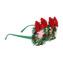 Load image into Gallery viewer, Fa La La Wreath Novelty Glasses