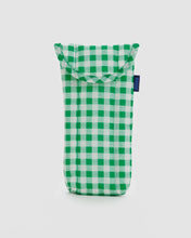 Load image into Gallery viewer, Baggu - Puffy Glasses Sleeve Green Gingham