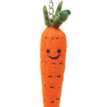 Load image into Gallery viewer, Felt Keychain - Carrot Felt Keyring