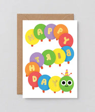 Load image into Gallery viewer, Happy Birthday Caterpillar Card