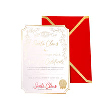 Load image into Gallery viewer, Santa's Nice List Certificate - Gold White