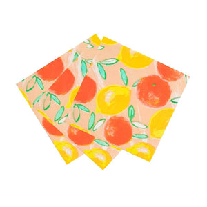 Citrus Lemon and Orange Napkins (Pack 20)