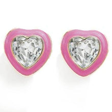 Load image into Gallery viewer, Bling Heart Clip-On Earrings