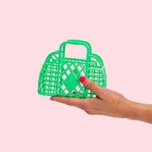 Load image into Gallery viewer, Sun Jellies Mini Retro Basket Green