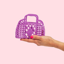 Load image into Gallery viewer, Sun Jellies Mini Retro Basket Purple