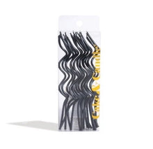 Load image into Gallery viewer, Swirly Cake Candles / Black (Pk 16)