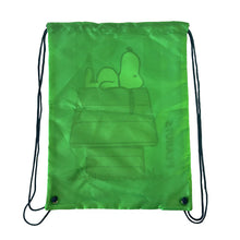 Load image into Gallery viewer, Peanuts Drawstring Bag Blue/Green Stripe