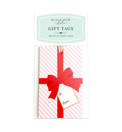 Gift Tags Present Bow (Set of 10)
