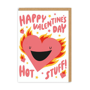 Valentines Day Hot Stuff Greeting Card