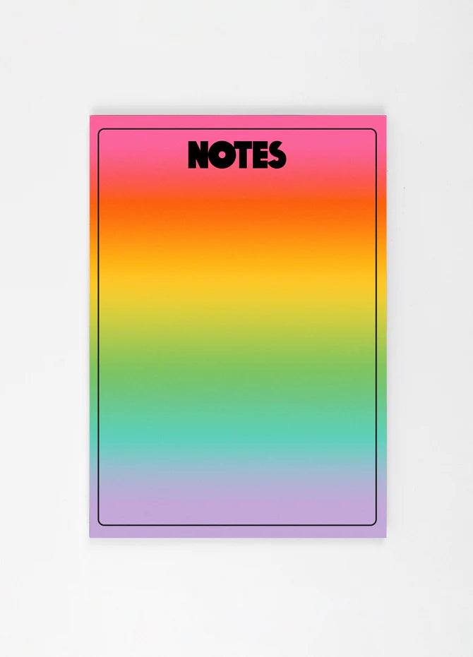 KIOSK Rainbow Ombre Notes Desk Pad
