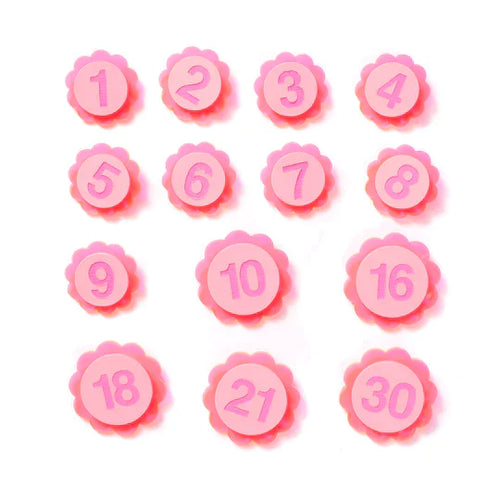 Birthday Badge Neon Pink #60