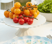 Load image into Gallery viewer, Small Cream Bamboo Reusable Cake Stand