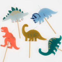 Load image into Gallery viewer, Dinosaur Candles (Set 5)