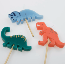Load image into Gallery viewer, Dinosaur Candles (Set 5)