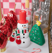 Load image into Gallery viewer, Packed Party Snowman Sipper Red * It Fits A BOTTLE OF WINE *