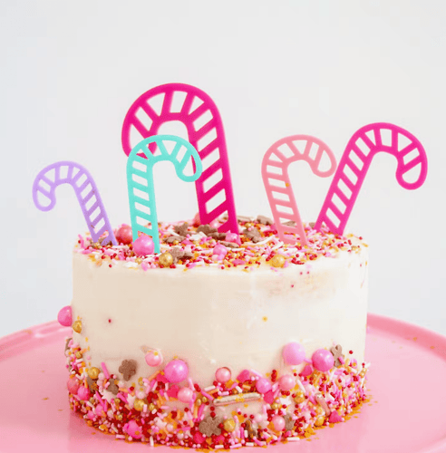Candy Cane Cake Toppers (Set 5)
