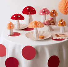 Load image into Gallery viewer, Honeycomb Mushroom Decorations (Pack 10)