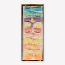 Load image into Gallery viewer, Pastel Velvet Mini Bow Clips (Set 10)