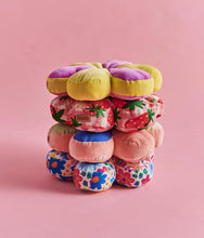 Load image into Gallery viewer, KIP & Co. Rainbow Flowers Velvet Petal Cushion