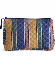 Load image into Gallery viewer, KIP & Co. Pinto Stripe Quilted Cotton Toiletry Purse