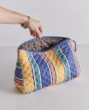 Load image into Gallery viewer, KIP & Co. Pinto Stripe Quilted Cotton Toiletry Purse