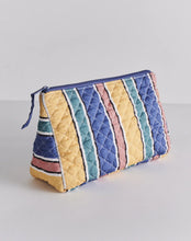 Load image into Gallery viewer, KIP & Co. Pinto Stripe Quilted Cotton Toiletry Purse