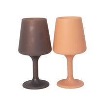 Load image into Gallery viewer, Porter Green Unbreakable Silicone Wine Glass Latte &amp; Donkey