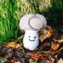 Load image into Gallery viewer, Felt Keychain - Brown Mushroom Keyring