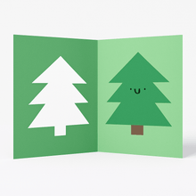 Load image into Gallery viewer, Christmas Tree Card - Die Cut Cards - Cute - Festive - Xmas