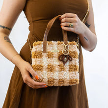 Load image into Gallery viewer, Craft Club GINGHAM - CHOCOLATE Woven Tote Bag Kit