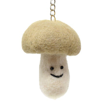 Load image into Gallery viewer, Felt Keychain - Brown Mushroom Keyring