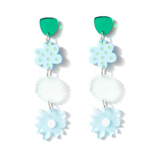 Load image into Gallery viewer, Emeldo Zozo Earrings//blues and greens
