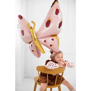 Inflated Butterfly Foil Balloon