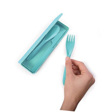 Load image into Gallery viewer, Wheat Straw Cutlery Set Mint