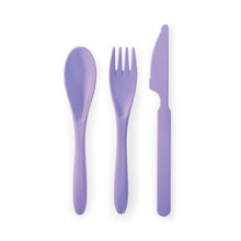 Load image into Gallery viewer, Wheat Straw Cutlery Set Lilac